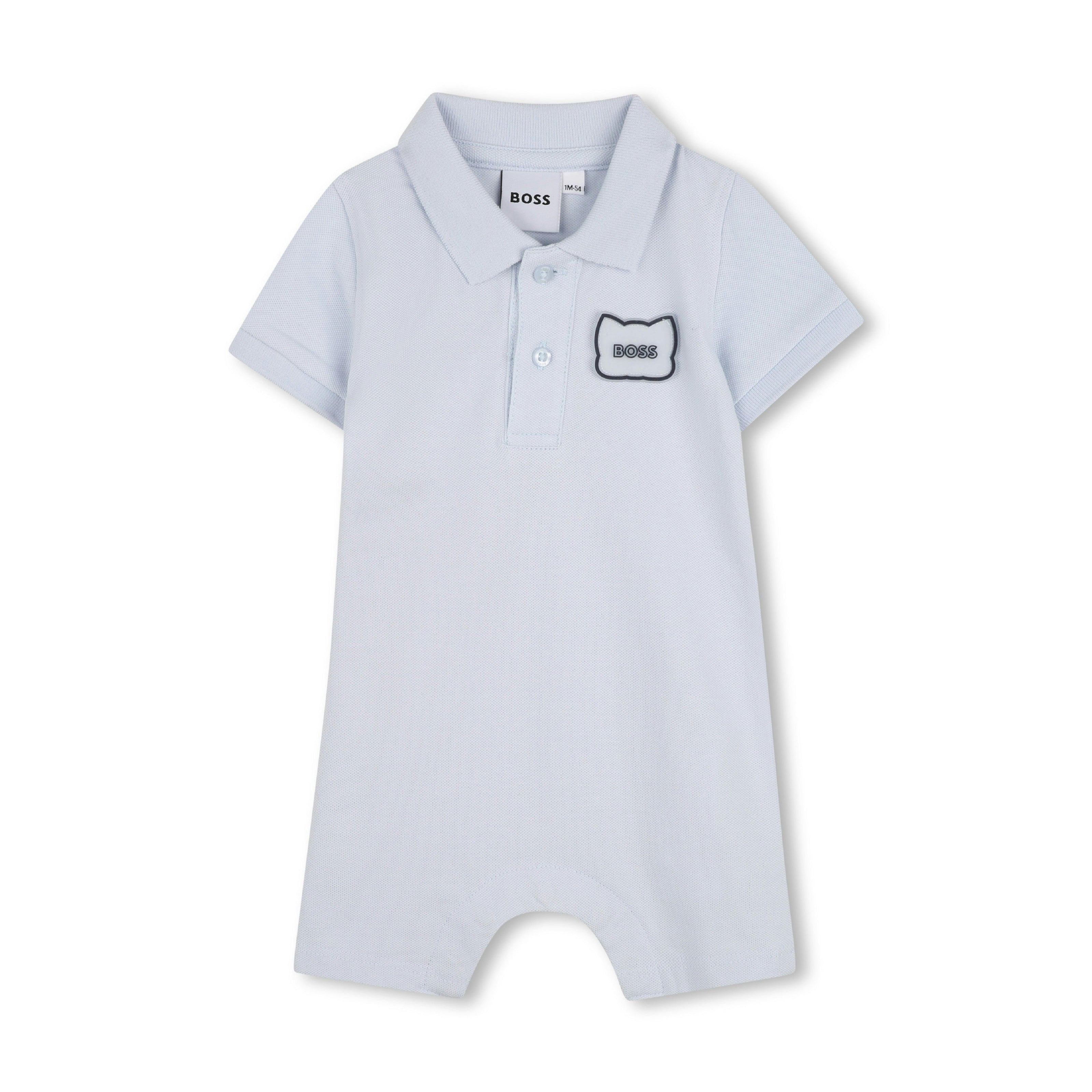 Blue Polo Baby Romper