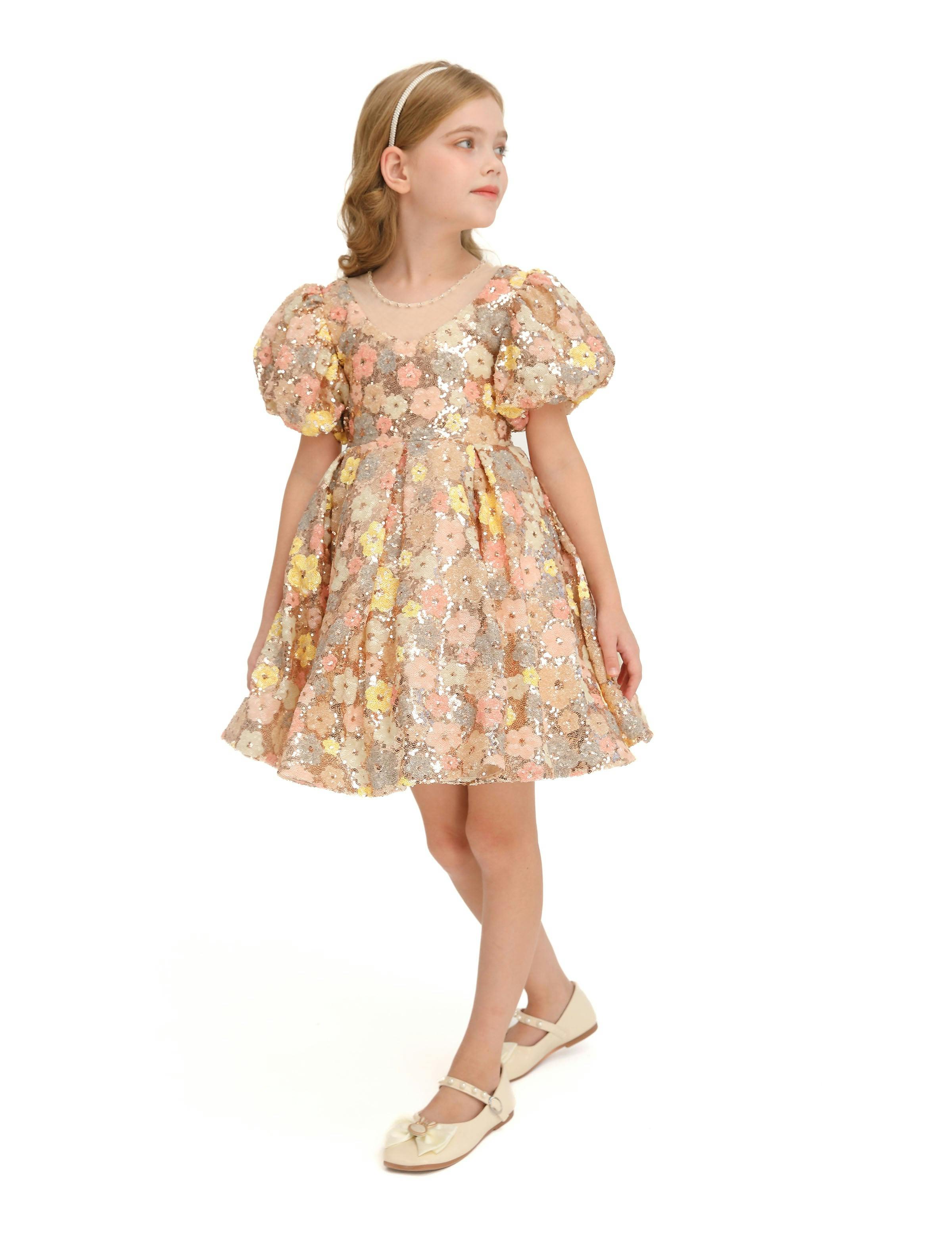 Champagne Blossom Lamore Dress