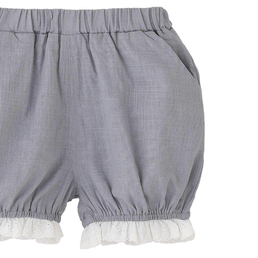 Gray Ruffle Dot Set