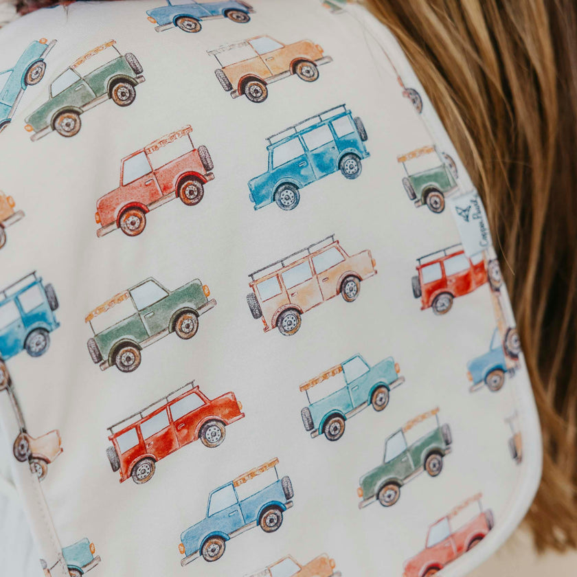 3 Pack Premium Burp Cloths - Dino Explorer