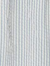 Rosalie Seersucker Ruffle Bubble Romper - Shore Stripe / Sea