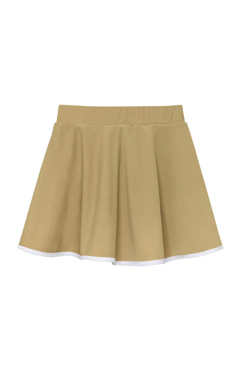 khaki twirly skort