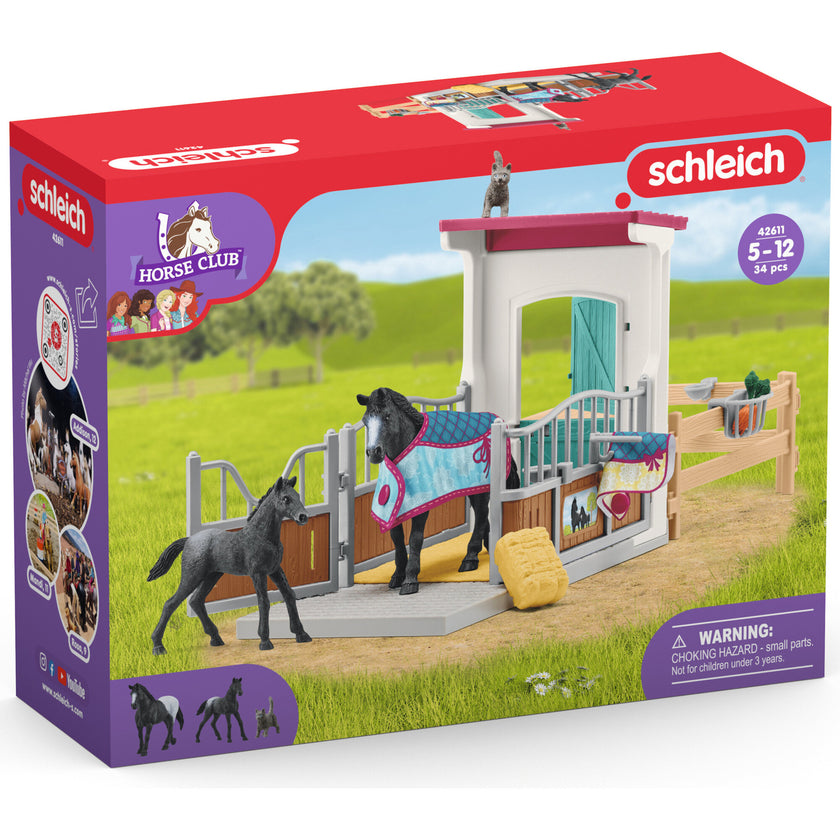 Schleich Club: Box With Mare & Foal - 34 Piece Playset