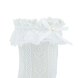 Heart Lace Ribbon Socks