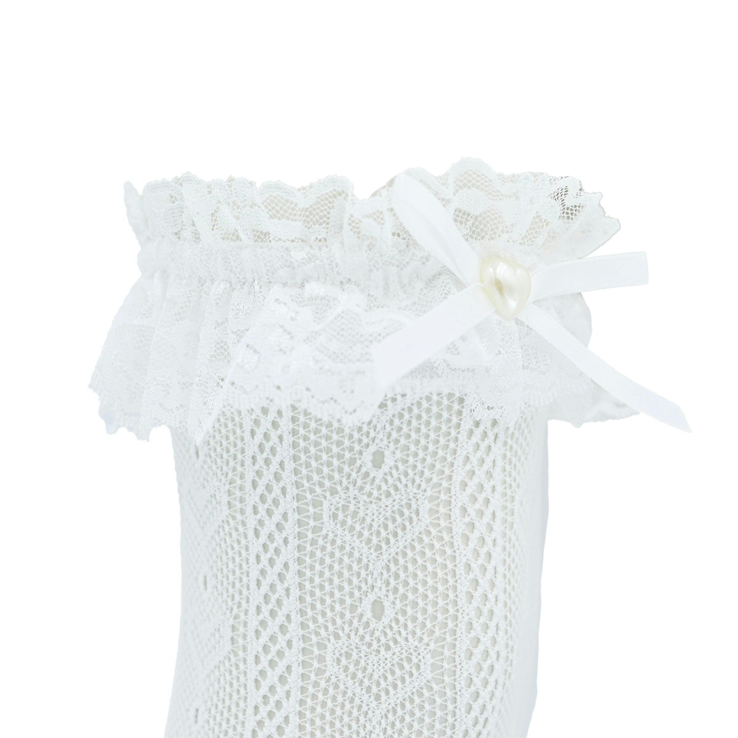Heart Lace Ribbon Socks