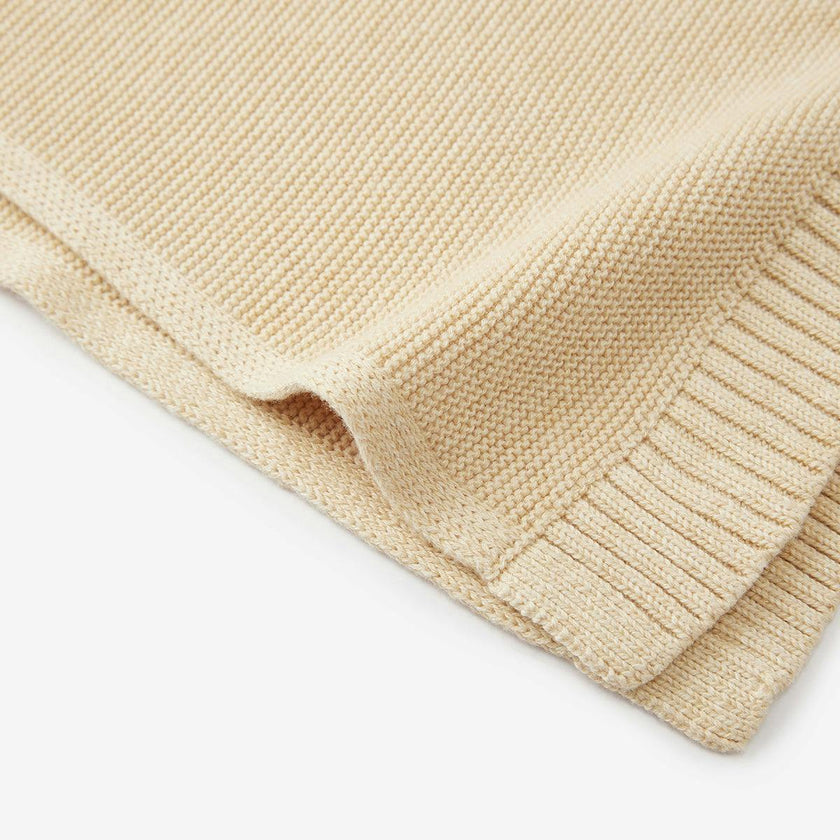 Khaki Knitted Blanket