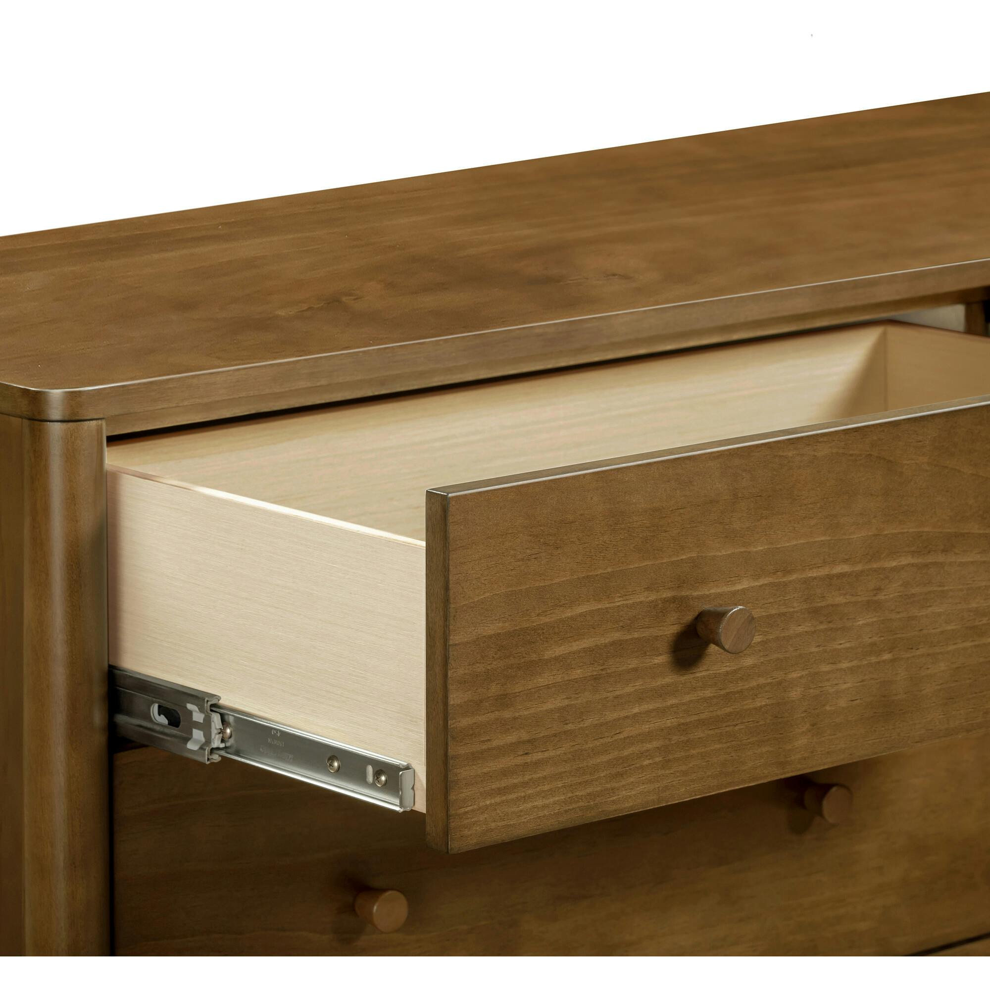 Swell 6-Drawer Assembled Dresser in Natural Walnut