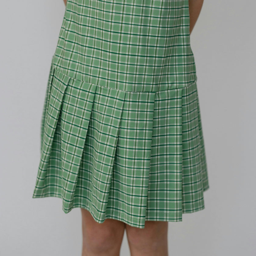 Tennis Dress in Apple Check
