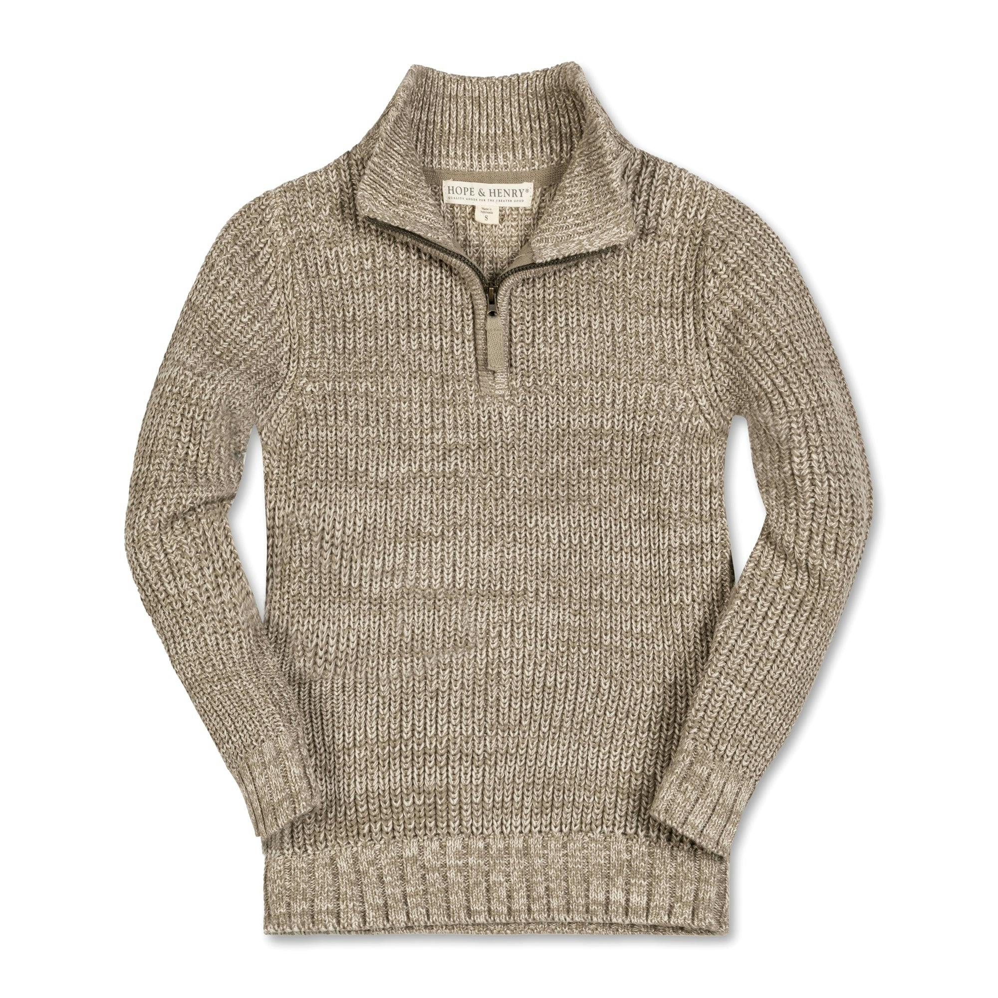 Organic Half Zip Sweater
