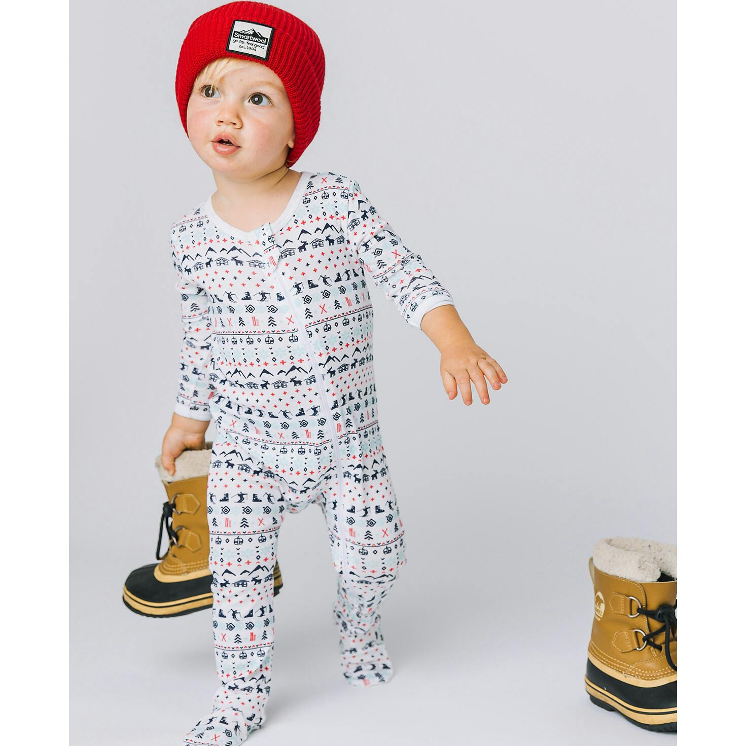 The Organic Zipper Footie [Ski Club]