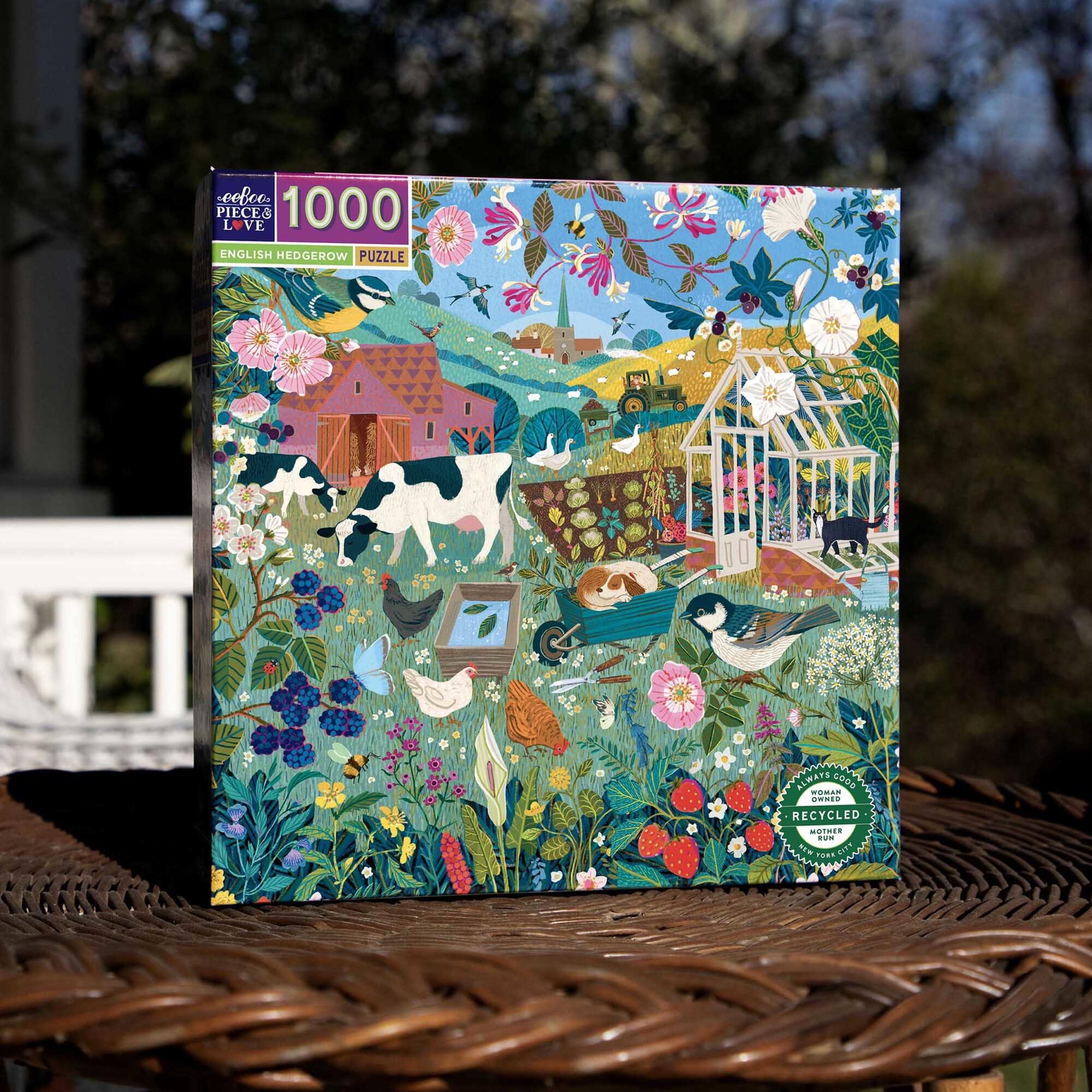 Piece and Love English Hedgerow 1000 Piece Puzzle