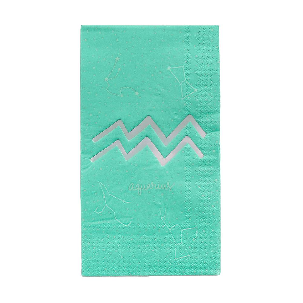 Zodiac Aquarius Guest Napkins
