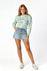 Amelia Jacquard Sweater Sage