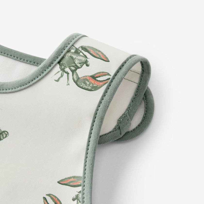 Mint Lobster Sleeveless Pocket Bib