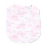 Golf Toile Pink - Feeding Bib