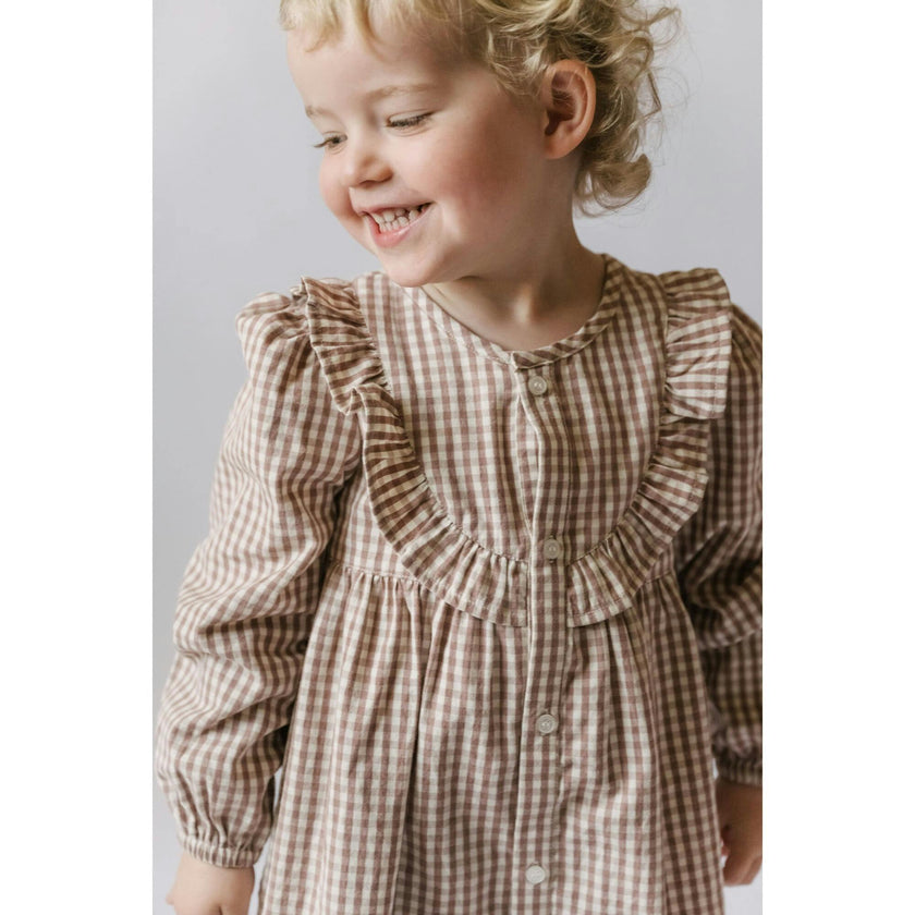 Thistle Gingham Dress, Pink
