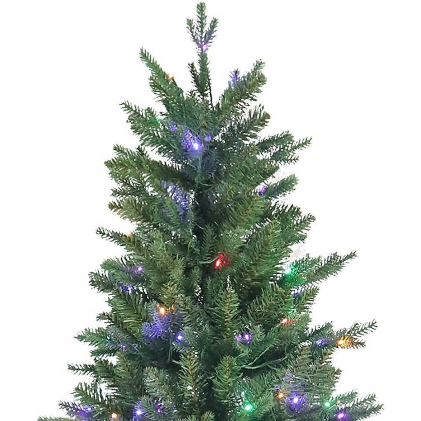 6-Foot Pre-Lit Multi-Colored LED Jackson Pine Tree
