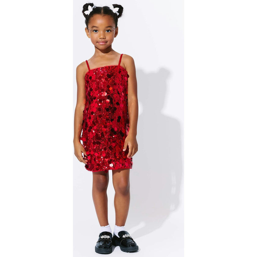 Paillette Ruby Party Dress