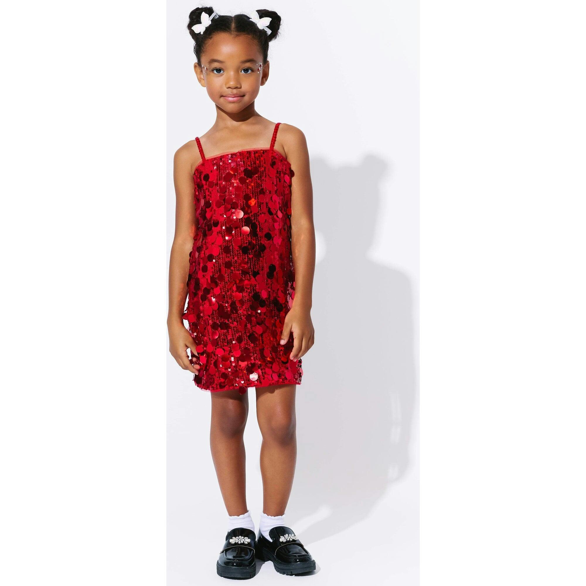 Paillette Ruby Party Dress