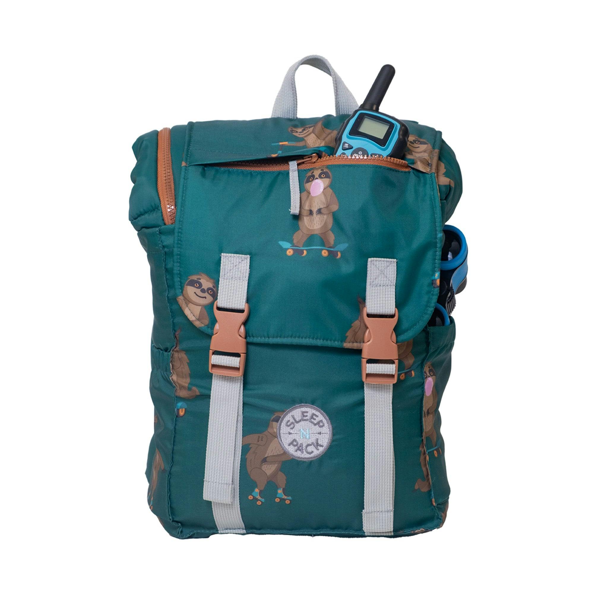 Sleep-N-Pack™ – Little Kid Size | Pals in Print: Skating Sloths