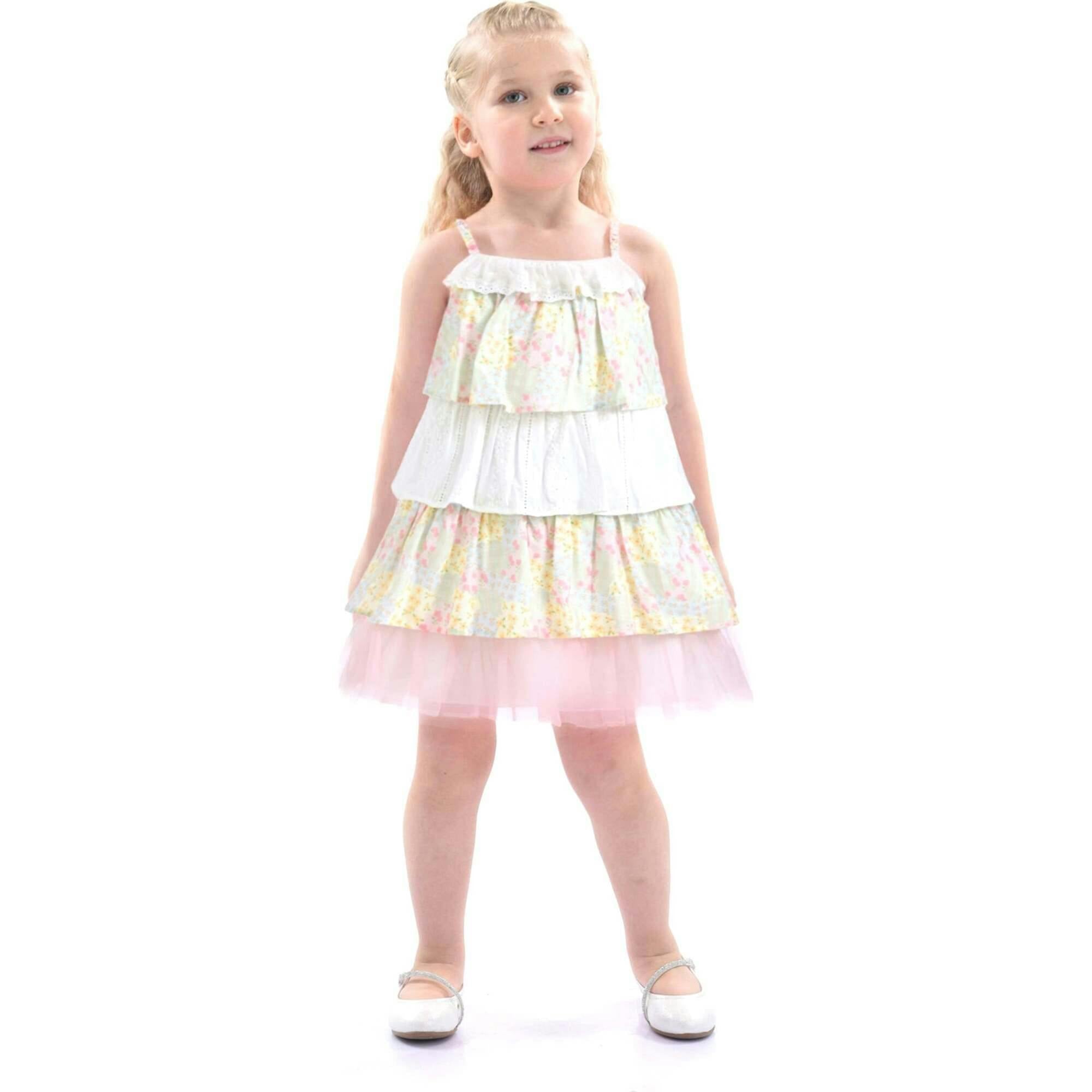 Tiered Warm Floral Dress Set