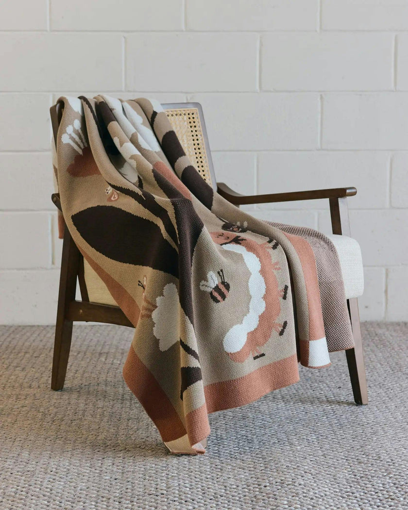 Bugs in Love Knit Blanket