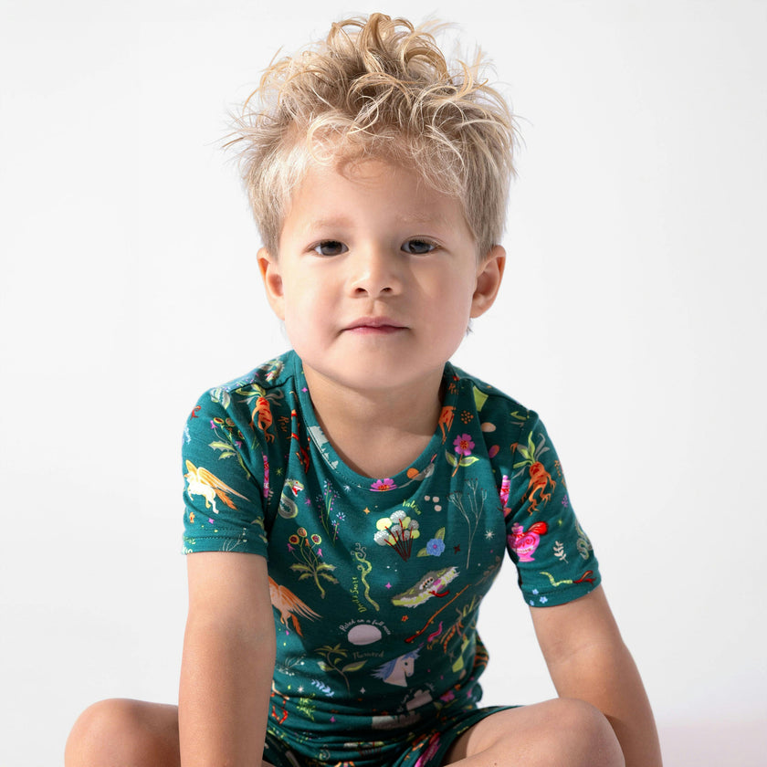 Mandrakes Potions & Herbs Bamboo Kids Pajama Short Set