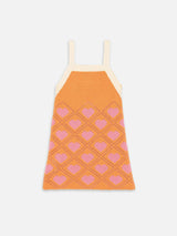 children's organic cotton dress – tangerine