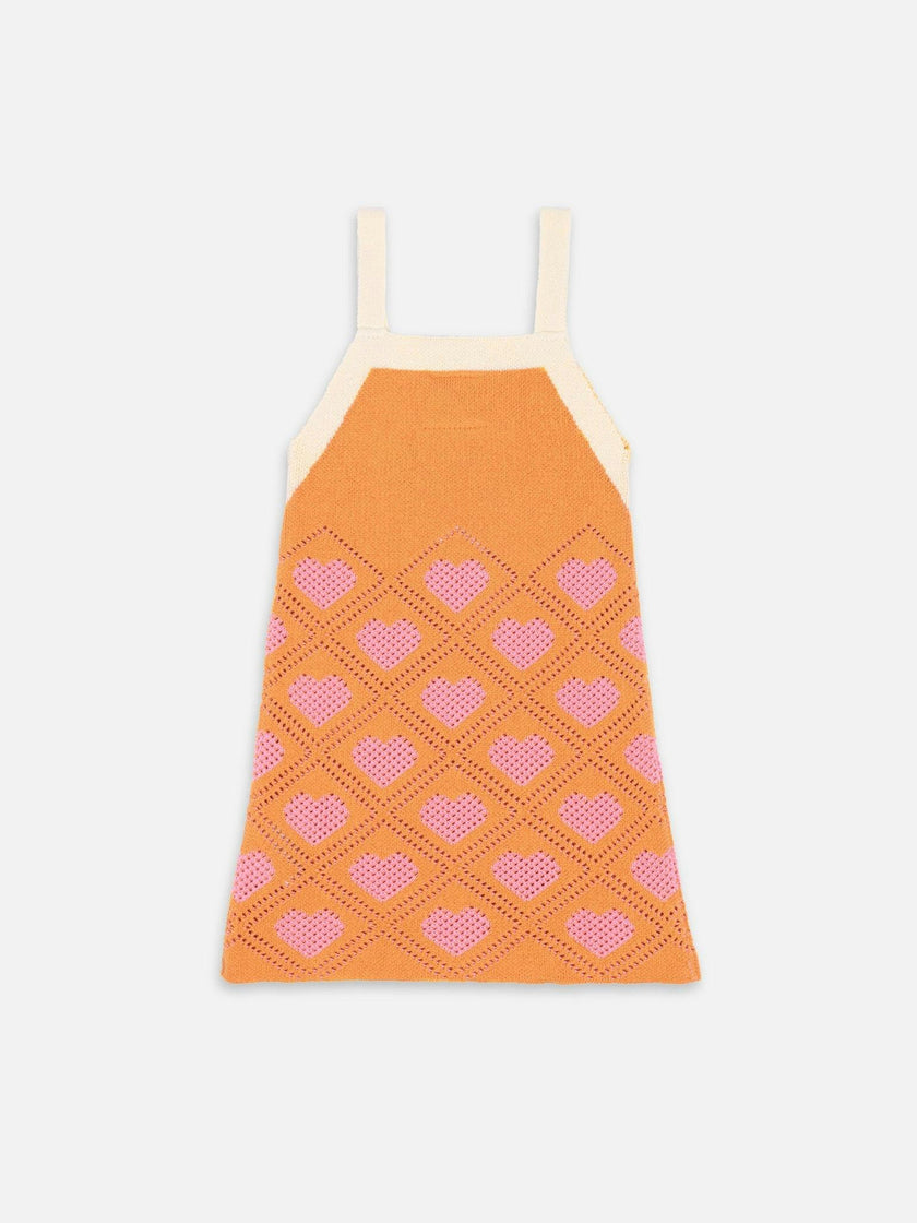 children's organic cotton dress – tangerine