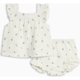 Colette Muslin Tank and Bloomer Set - Palmer Floral / Dune + Laguna