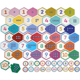 Hexagon Puzzle Pairs: Numbers