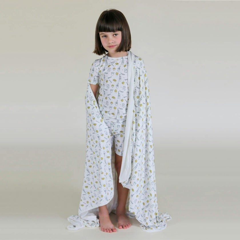 Milk & Cookies Original Bamboo Kids Pajama Short Set