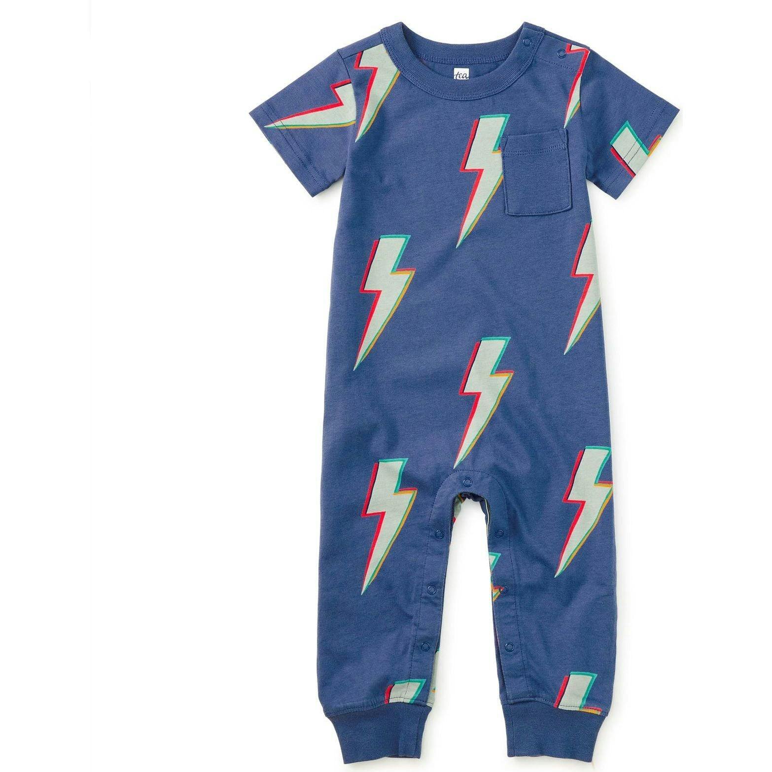 Pocket Baby Romper, Blue