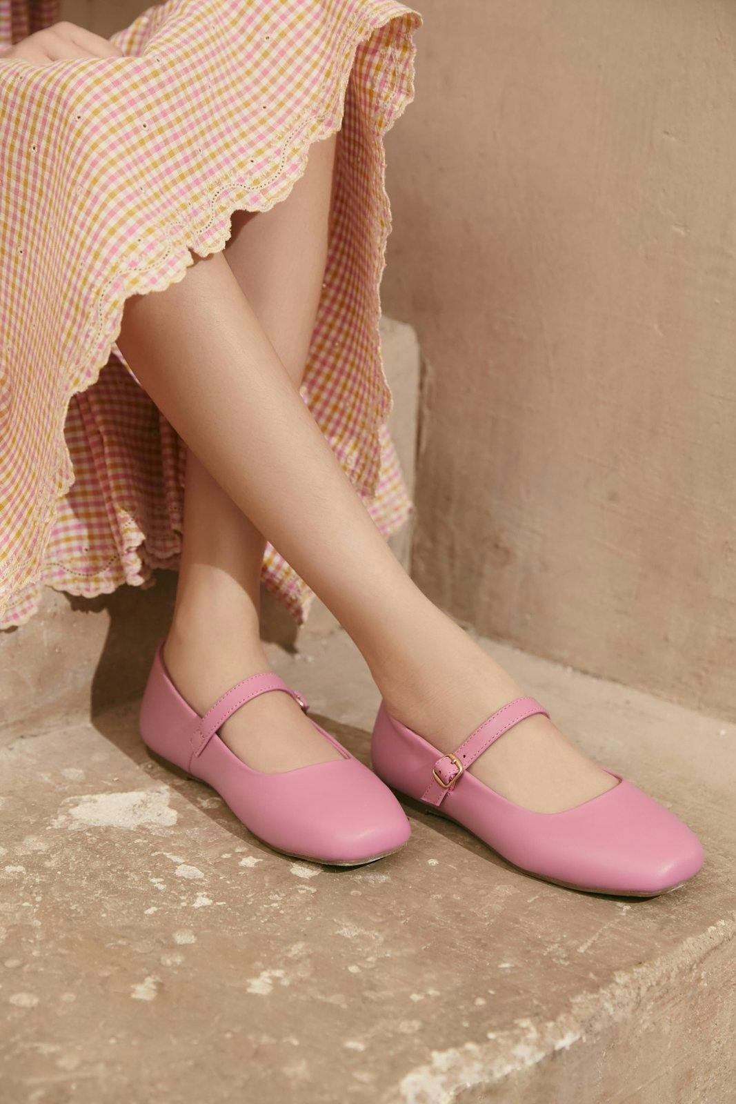 Mandy Rounded Square Toe Mary Janes