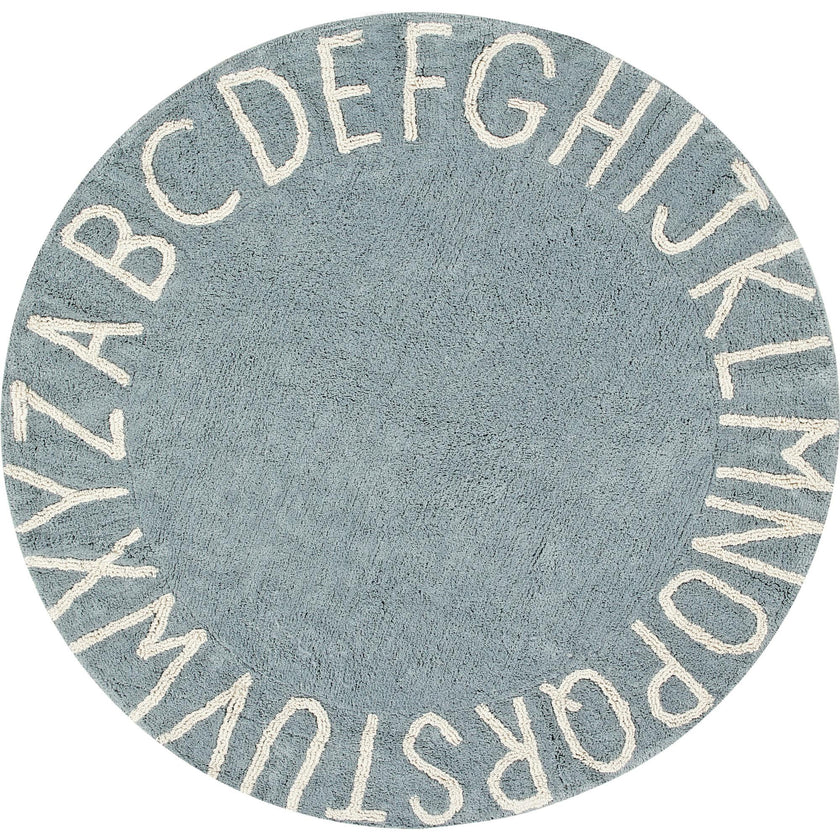 ABC Round Washable Rug