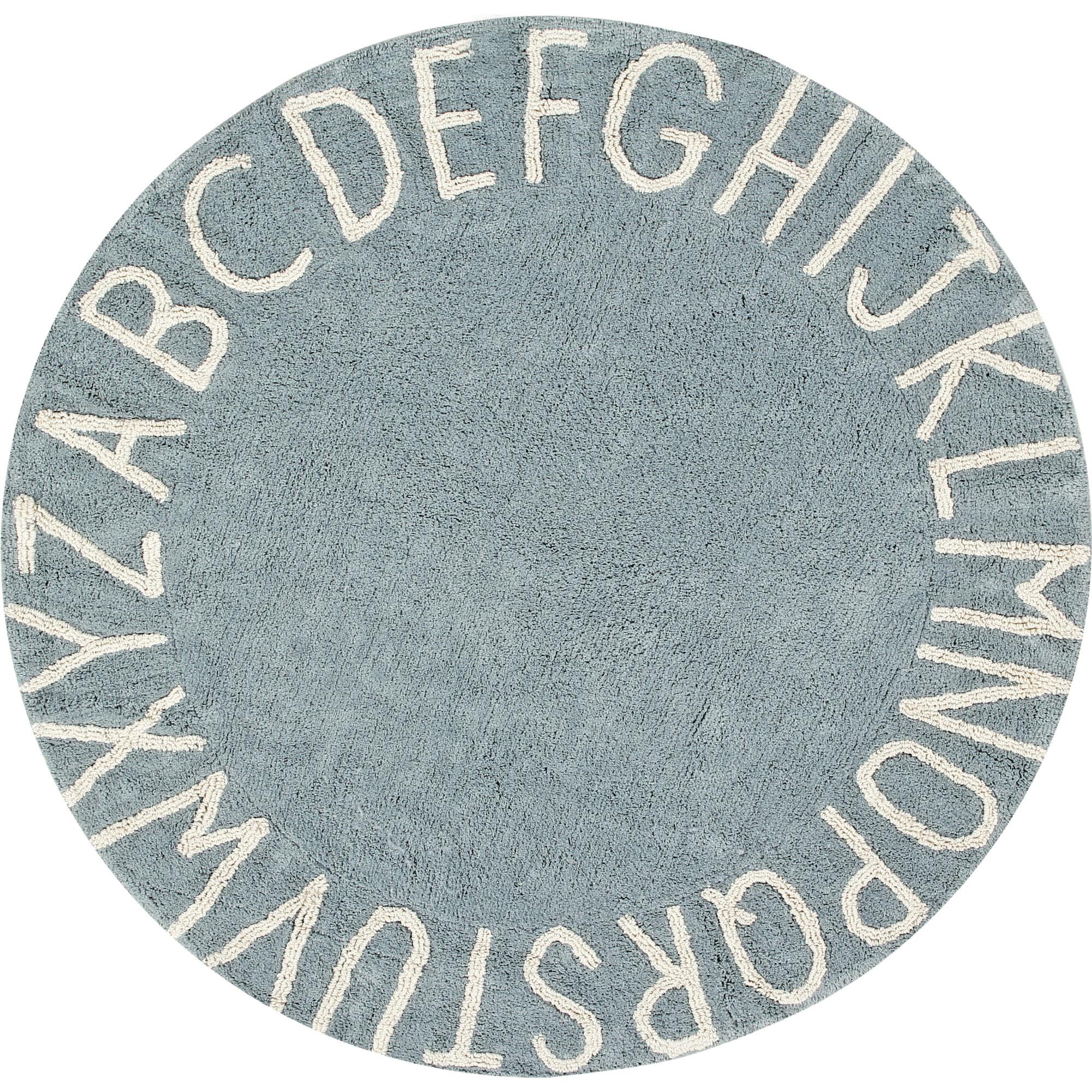 ABC Round Washable Rug