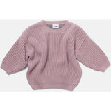 Chunky Ribbed Knit Round Neck Long Sleeve Wide Boxy Fit Sweater