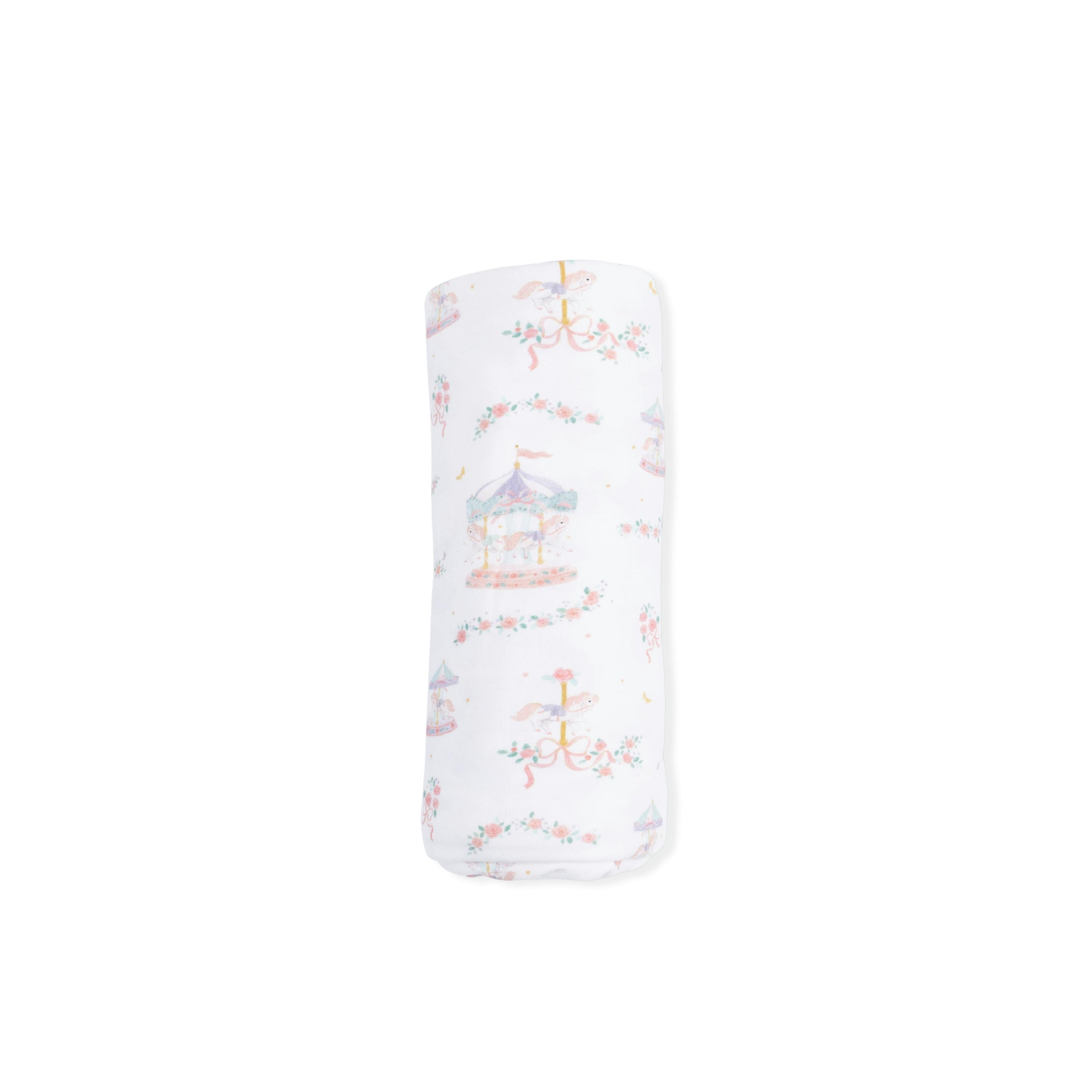 Carousel with Bows - Swaddle Blanket