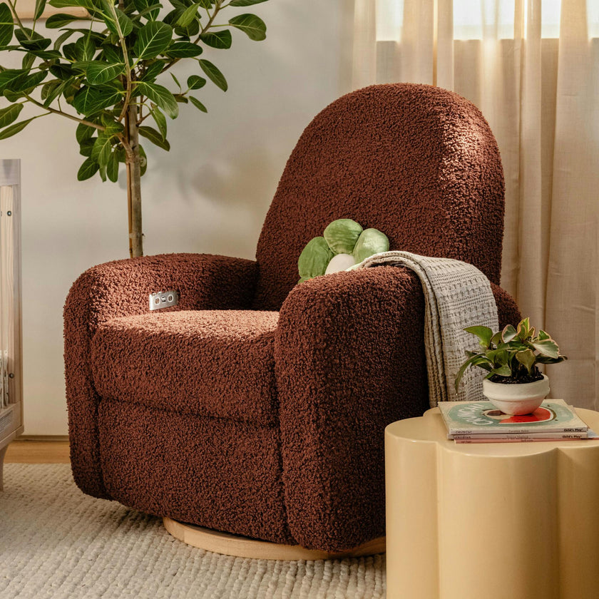 Nami Electronic & Swivel Glider Recliner With USB Port