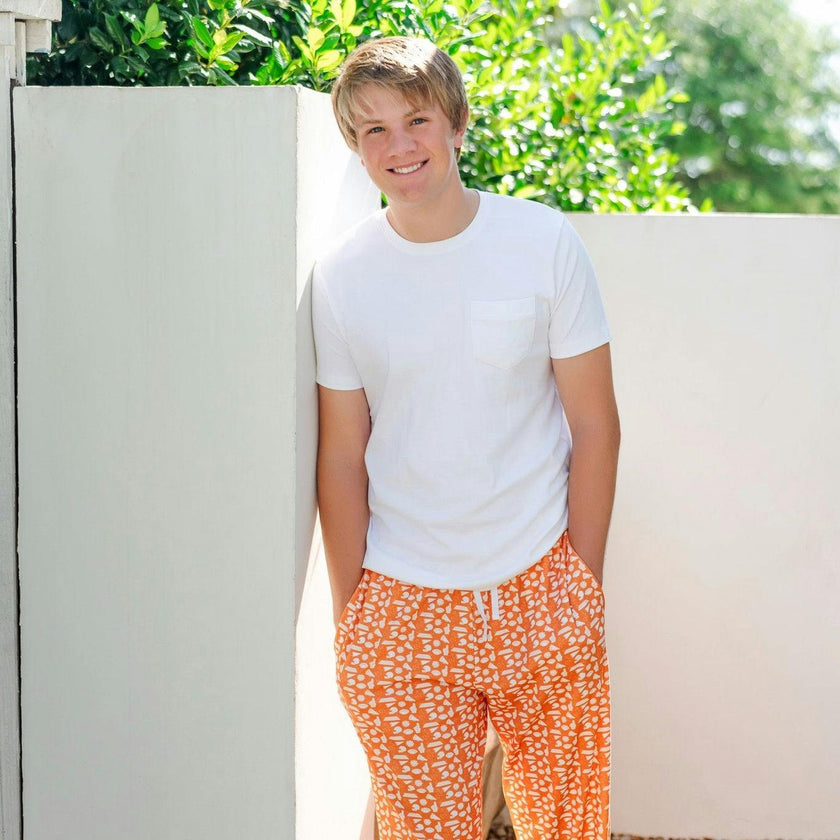 Brent Men's Hangout Pant - Pep Rally Orange