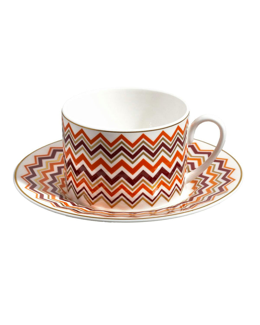 Tea Cup & Saucer Iconic Set of 2 In Luxury Box Diam. 3.3"
