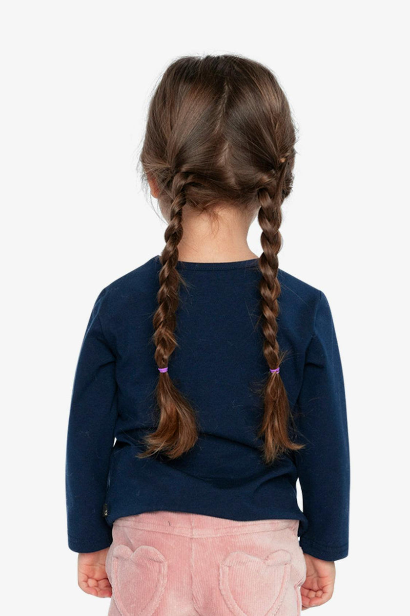 Organic Cotton T-Shirt Royal Blue And Pink
