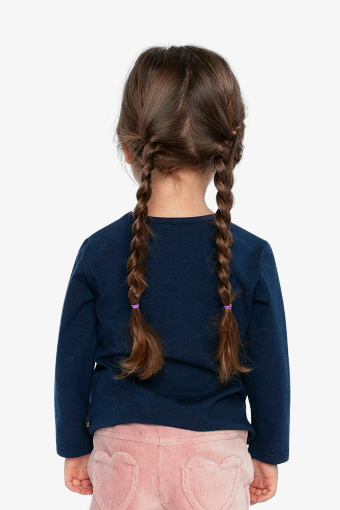 Organic Cotton T-Shirt Royal Blue And Pink