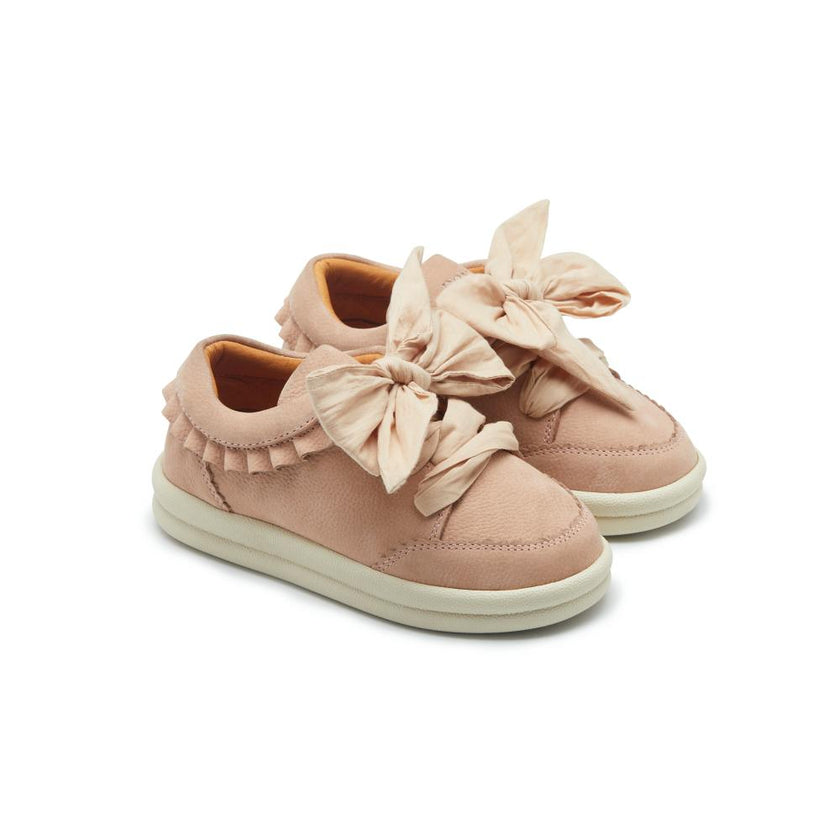 Lexley Sneakers | Coral Betting Leather