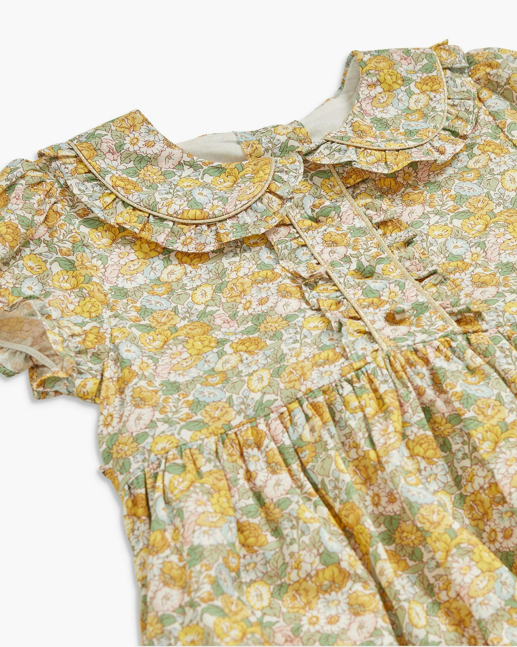 Juliet Dress Yellow Green Liberty