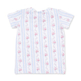 Anna Floral Stripe - Short Sleeve Loungewear Set