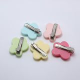 Mini Flower Cookies Hair Clips (Set of 5)