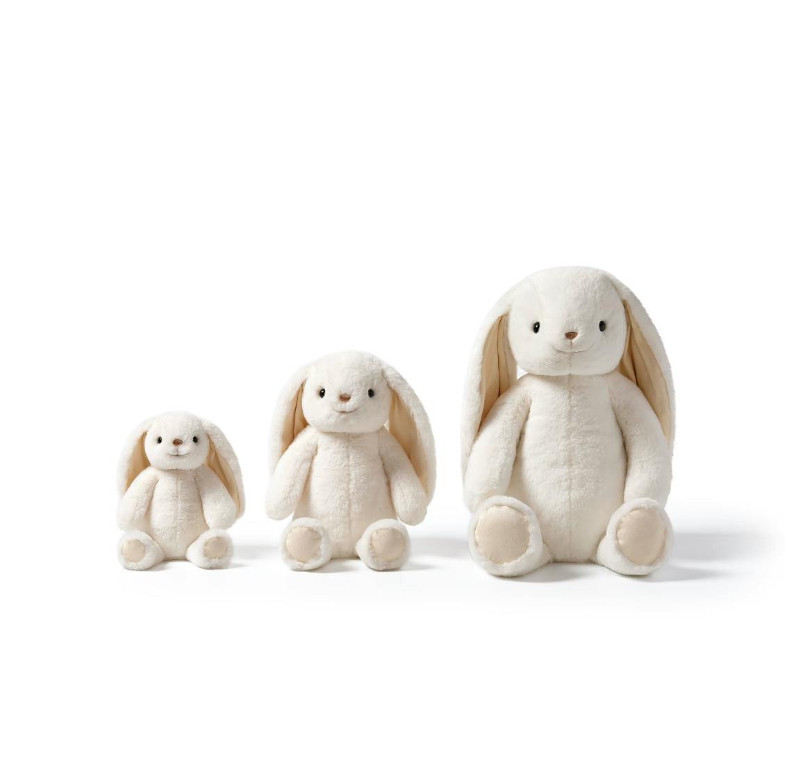 McHugs Milky Smiling Rabbit Weighted Plush Animal 25cm