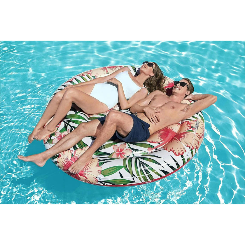 H2OGO! 62” Peaceful Palms Inflatable Pool Float