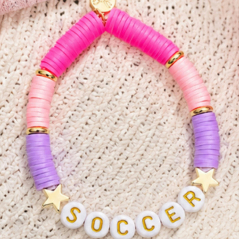 Girls Soccer Bracelet